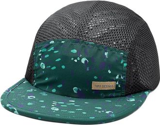 Topo Designs Global Hat Caps Pine Riverbed, Nylon/Spandex