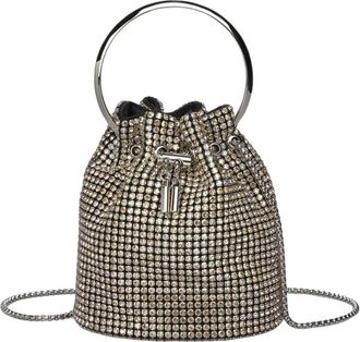 Alma En Pena Tas bedekt met strass - Dames - Schoudertassen - Geel - ONE Size - Tassen