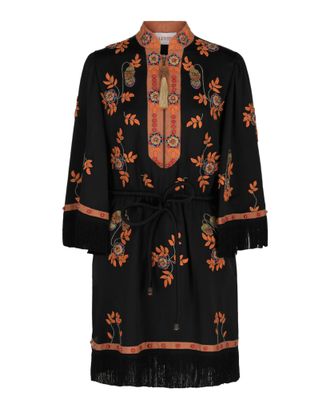 Valentino Embroidered Knee-Length Dress