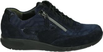 Durea Sportieve Lage Blauwe Su&egrave;de Schoenen - Dames - Sneakers - Blauw - 38 1/2 EU - Su&egrave;de - Schoenen