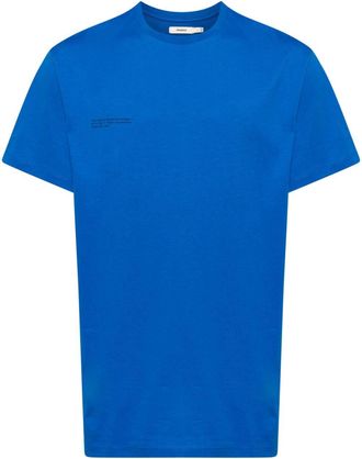 PANGAIA logo-print organic-cotton T-shirt - men - Organic Cotton - S - Blue