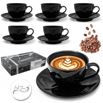 OEM Juego De 6 Tazas + 6 Tazas De Caf&eacute; De 220 Ml Con Platillo. Juego De Regalo