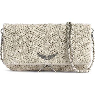 Zadig&Voltaire Rock Macram&eacute; Crossbody Bag in Flash at Nordstrom