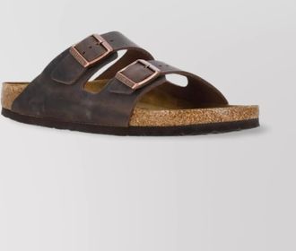 Birkenstock leather flat sandals