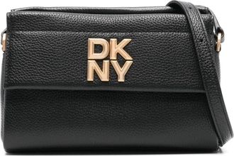 DKNY Zwarte Crossbody Tas voor Vrouwen - Dames - Schoudertassen - Zwart - ONE Size - Leer - Tassen