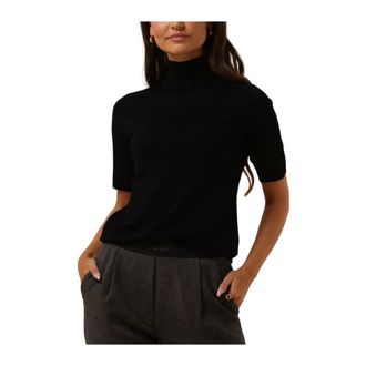 Minus Truien & Vesten, Dames, Zwart, 2Xl, Roll Neck Knit Tops T-shirts