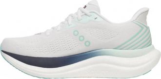 Saucony Womens Triumph 23 Running Shoes In White/navy