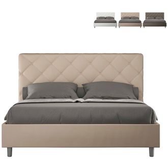 Itamoby Cama Matrimonio 160x190 Contenedor Dise&ntilde;o Moderno Priya M Color: Beige - Versi&oacute;n: Modelo Est&aacute;ndar