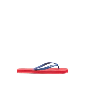 Dsquared2 Flip Flops, male, Red, Size: 12 US Logo Flip Flops