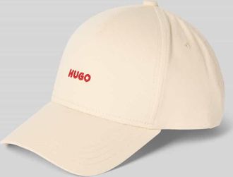 HUGO BOSS Basecap mit Label-Stitching Modell Cara in Beige, Größe 1