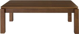 Miliboo Mesa De Centro Rectangular De Madera Oscura Nogal L120 Cm Raya