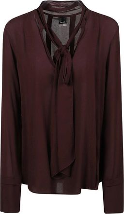 Pinko Pinko - Brunnera Blouse - Dames - Blouses & Shirts - Rood - Maat: S Zijde