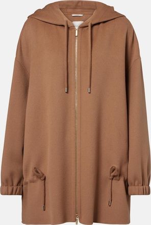 Max Mara Hooded virgin wool jacket