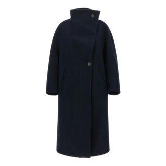 Tela Dames, Mantels, Blauw, Maat: XS Wol