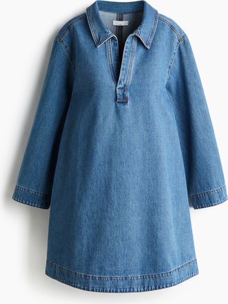 H&M MAMA Before & After Jeanskleid - Blue