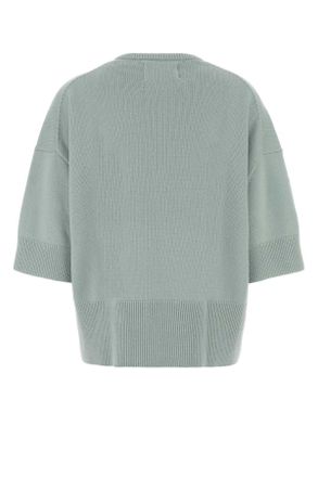 Extreme Cashmere Womens Pastel Light Blue Cashmere N&acirc;&deg;433 Sweater Glass Exterior: Maglieria