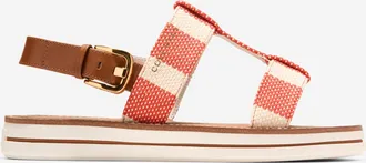 Cole Haan Womens Pinch Long-Weekender Sandals - Orange Size 10.5