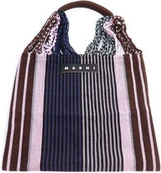 Marni Multi-Color Polyester Leather Tote Bag (Pre-Owned)
