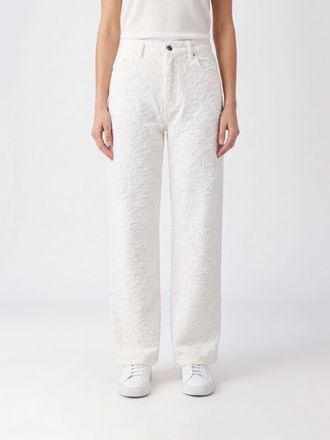 Haikure Jeans Clyde a gamba larga in denim di cotone a vita alta