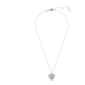 Swarovski Collar Unisex Idyllia Hyperbola Colgante Coraz&oacute;n Azul Rodiado 5680403 - Accessories - unisex - Gris - ONE SIZE