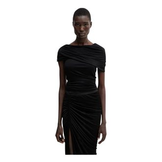 Rick Owens Overhemden, Dames, Zwart, M, Lola Top