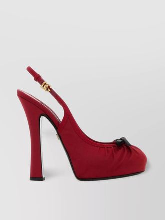 Dolce & Gabbana satin slingback pumps