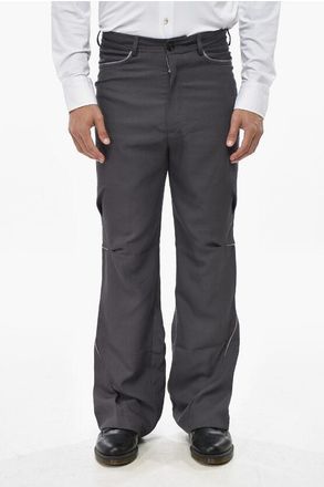 Kiko Kostadinov Casual Wool-Blend Pants OHNE K-DART With Belt Loops size 48