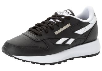Reebok Classic Sneaker REEBOK CLASSIC CLASSIC LEATHER SP, Damen, Gr. 36, schwarz-weiss (wei&szlig;, schwarz), Leder, Synthetik, Schuhe Sneaker