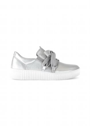 Gabor Womens Lacey Sneaker In Silver
