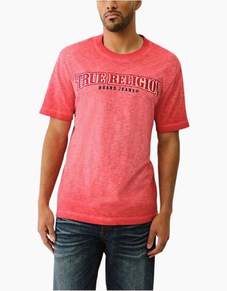 True Religion Mens True Religion 109292 Mens T Shirts - Red - Size: 38