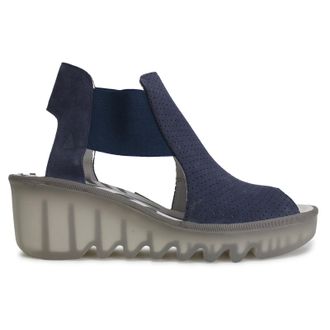 FLY London BIGA412FLY Suede Womens Comfort Sandals - Jeans - Size:UK 6