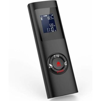 OEM Mini Tel&eacute;metro L&aacute;ser De 40 M, Tel&eacute;metro L&aacute;ser Port&aacute;til Recargable Por Usb, Tel&eacute;metro L&aacute;ser Digital En Metros/pulgadas/pies, Color Negro - Crezuo