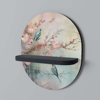 OEM Estante Ovalado Cherry Birdsong Negro