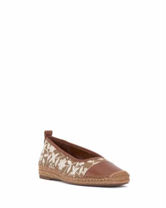Vince Camuto Womens Miheli Espadrille Loafer In Tostada Cream/whisky