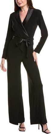 Adrianna Papell Jersey Combo Tuxedo Jumpsuit
