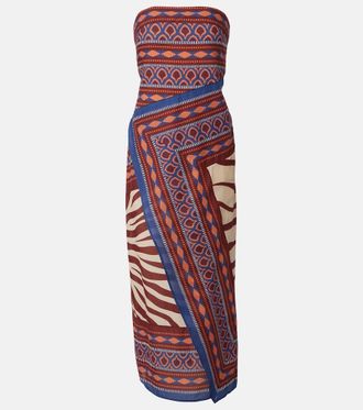 Johanna Ortiz Printed wrap dress