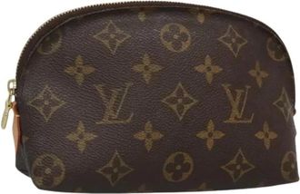 Louis Vuitton Pre-owned Bags, female, Brown, Size: ONE SIZE Pre-owned Monogram Canvas Pouch