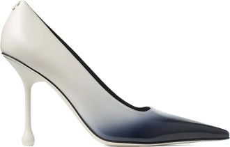 Jimmy Choo London 85mm Ixia pointed-toe pumps - women - Leather/Leather/Leather - 36,5 - White