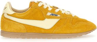 Autry Windspin suede and leather trainers