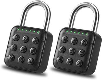 OEM Candado De Combinaci&oacute;n Para Taquillas: Candado Inteligente Impermeable De 6 D&iacute;gitos Para Taquillas Gimnasios Escolares, Vallas Trasteros (negro