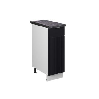 Vicco Armario De Farmacia Fame-line, Rayas Negras, 30 Cm, Et Antracita, Vicco