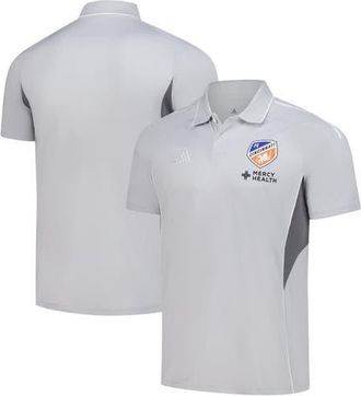 adidas Mens adidas Silver FC Cincinnati 2025 Training Polo at Nordstrom, Size Large