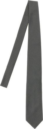 Tom Ford Accessoires, Heren, Grijs, ONE Size, Stropdas van fijne moerbeizijde met sterrenpatroon