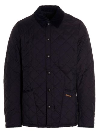 Barbour Navy Blue Liddesdale Quilted Jacket