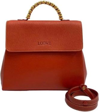 Loewe Pre-owned Handbags, female, Orange, Size: ONE SIZE Pre-owned Handbag