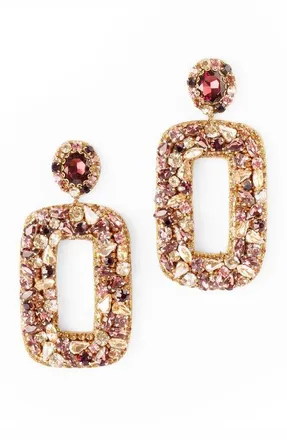 Deepa Gurnani Libi Drop Earrings in Amethyst at Nordstrom