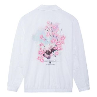 Li-Ning Sakura Graphic Loose Fit Jacket White AFDS943-3