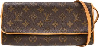 Louis Vuitton Twin Monogram Canvas Brown Canvas Handbag (Pre-Owned)