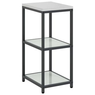 Berkfield Home Kitchen Storage Shelf with Storage Silver Galvanised steel