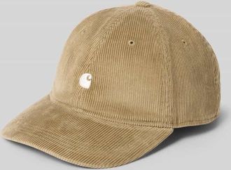 Carhartt Work in Progress Basecap aus Cord mit Label-Stitching Modell Harlem in Hellbraun, Gr&ouml;&szlig;e 1